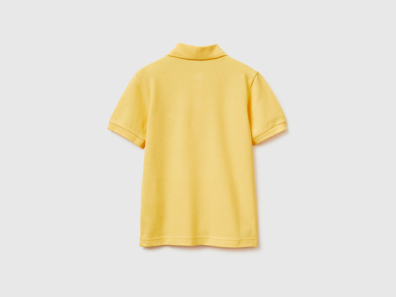 Benetton Yellow Boys Slim Fit Polo in Pure Cotton SKU: 3089C300Q_1C7 Image 02
