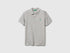 Benetton Light Gray Boys Slim Fit Polo in Pure Cotton SKU: 3089C300Q_501 Image 01