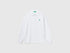 Benetton_White_Long Sleeve Polo in Cotton_3089C300Z_101_01