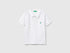 Benetton White Boys Short Sleeve Polo in Pure Cotton SKU: 3089G3008_101 Image 01