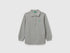 Benetton Light Gray Boys Long Sleeve Polo in Cotton SKU: 3089G3009_501 Image 01