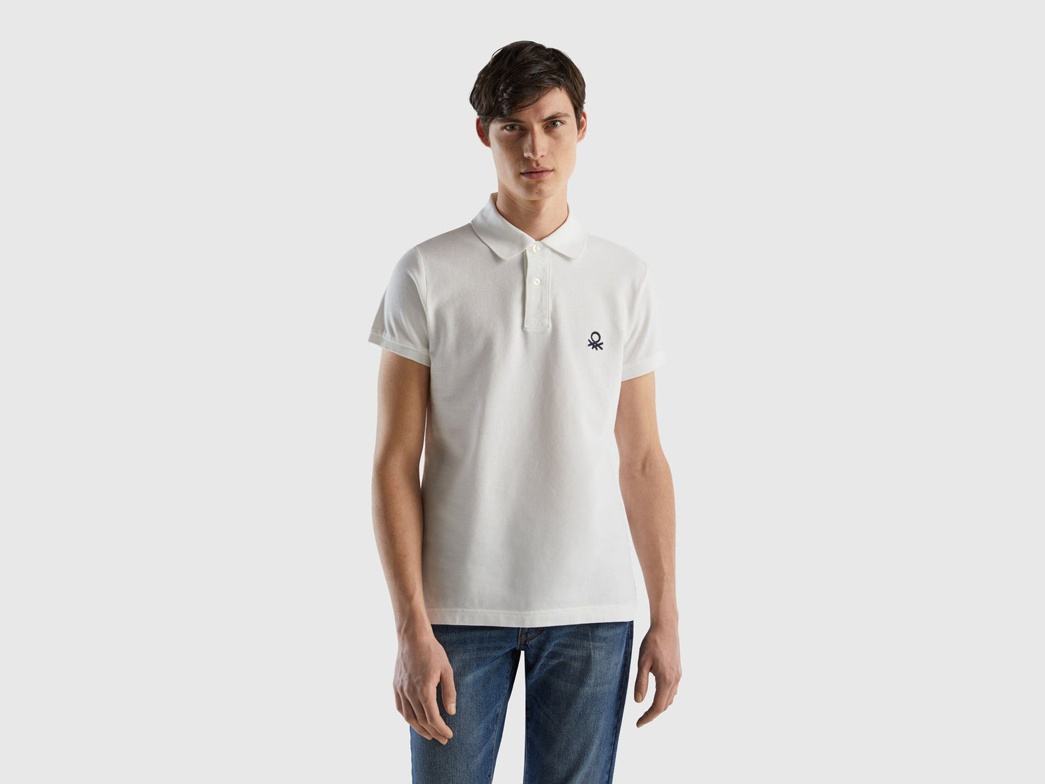 White Slim Fit Polo_3089J3178_101_01