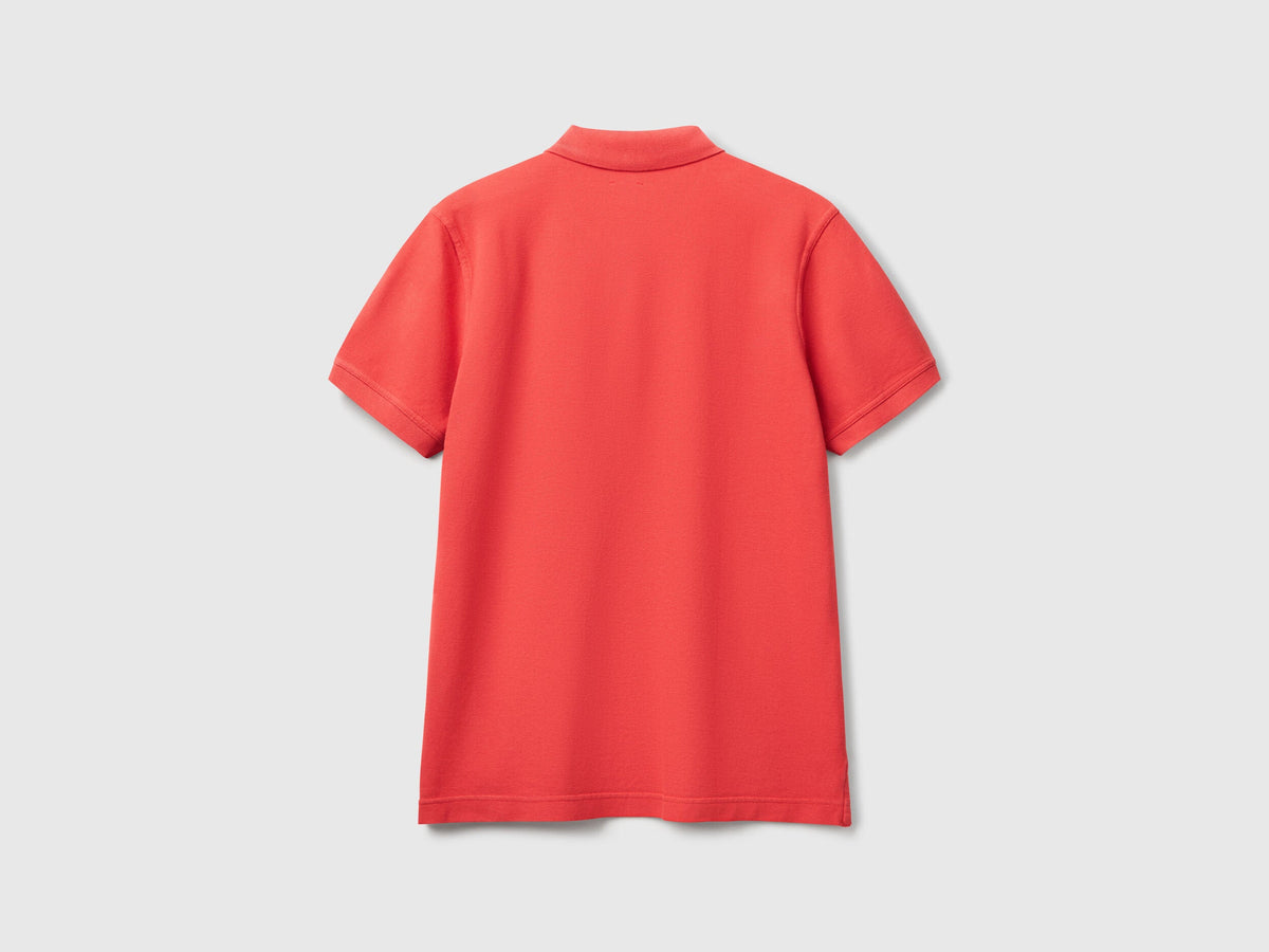Benetton_Brick Red Regular Fit Polo_3089J3179_136_05