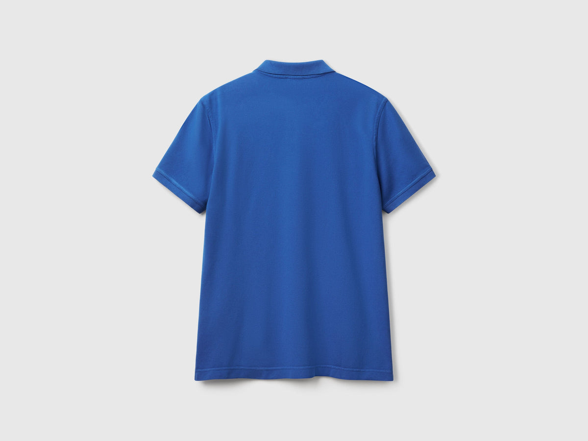 Benetton_Cornflower Blue Regular Fit Polo_3089J3179_14Q_05