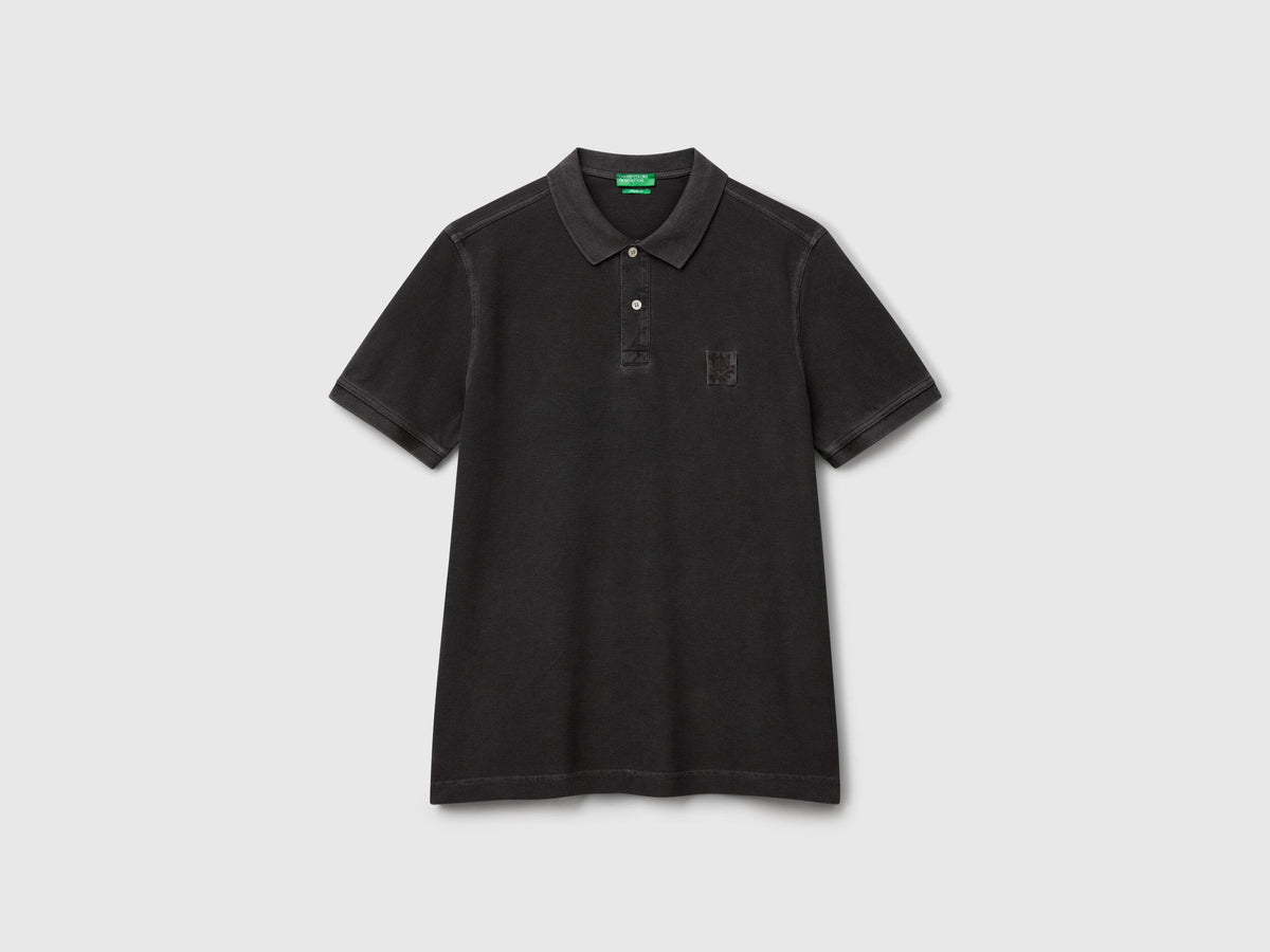 Benetton_Dark Gray Regular Fit Polo_3089U302D_700_03
