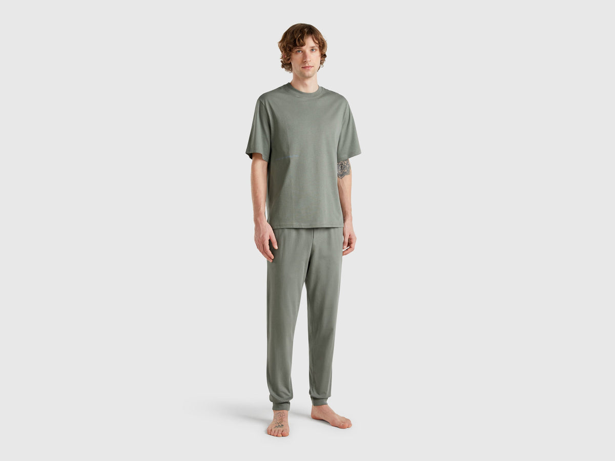 Benetton_T-Shirt with Logo Print_30964M01W_26Y_03