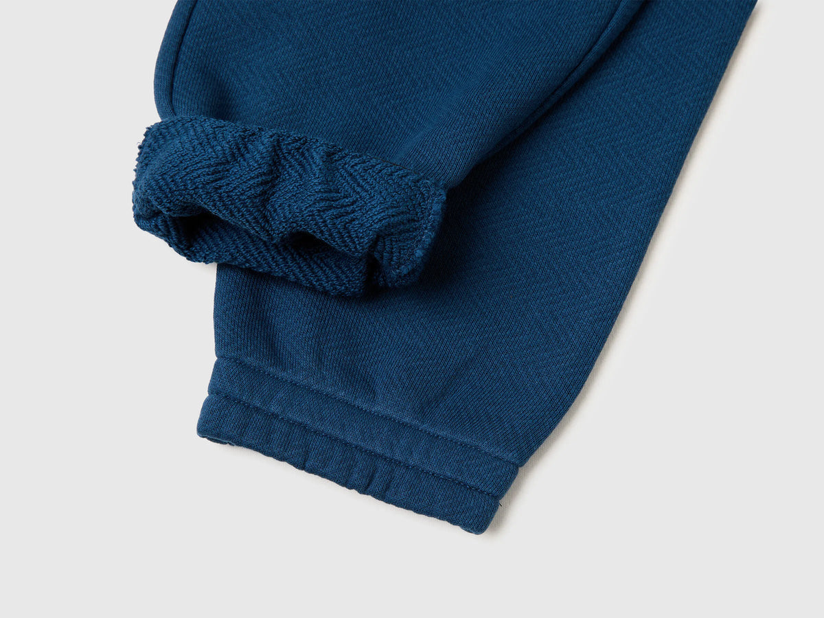 Benetton Dark Blue Boys Sweatpants SKU: 30DSGF05B_37T Image 03