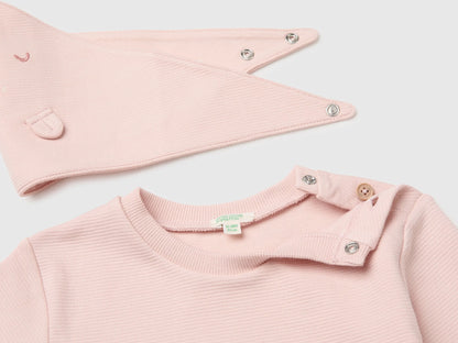 Benetton Soft Pink Girl Pure Cotton Set SKU: 30THAK018_08Q Image 03