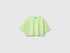 Benetton Green Girls Printed Cropped T-Shirt SKU: 31M0C10TW_72V Image 01