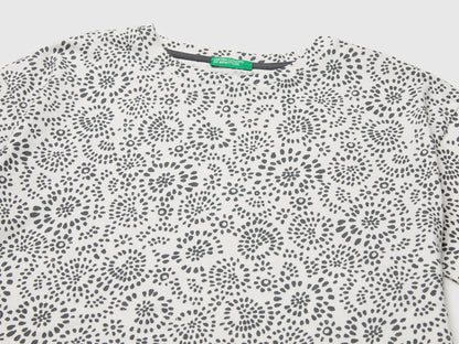 Benetton Multi-Color Girls Printed Cropped T-Shirt SKU: 31M0C10TW_72W Image 03