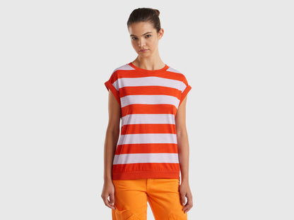 Striped T-Shirt In 100% Cotton_32FXD107K_78U_01