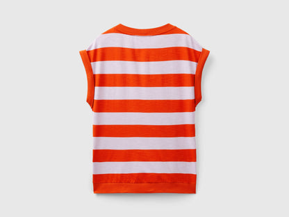 Striped T-Shirt In 100% Cotton_32FXD107K_78U_04