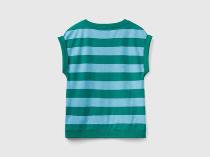 Striped T-Shirt In 100% Cotton_32FXD107K_78V_04