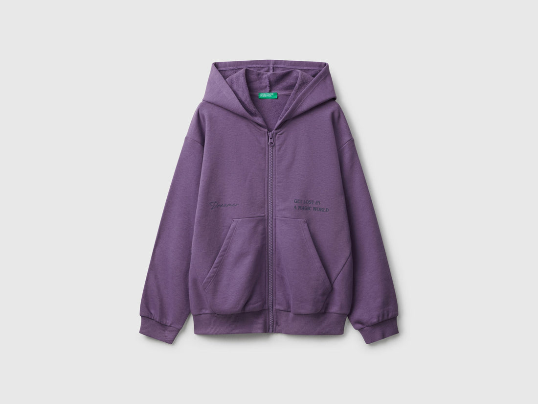 Benetton_Purple_Zip-Up Sweatshirt with Print_32N4C505I_1V4_01
