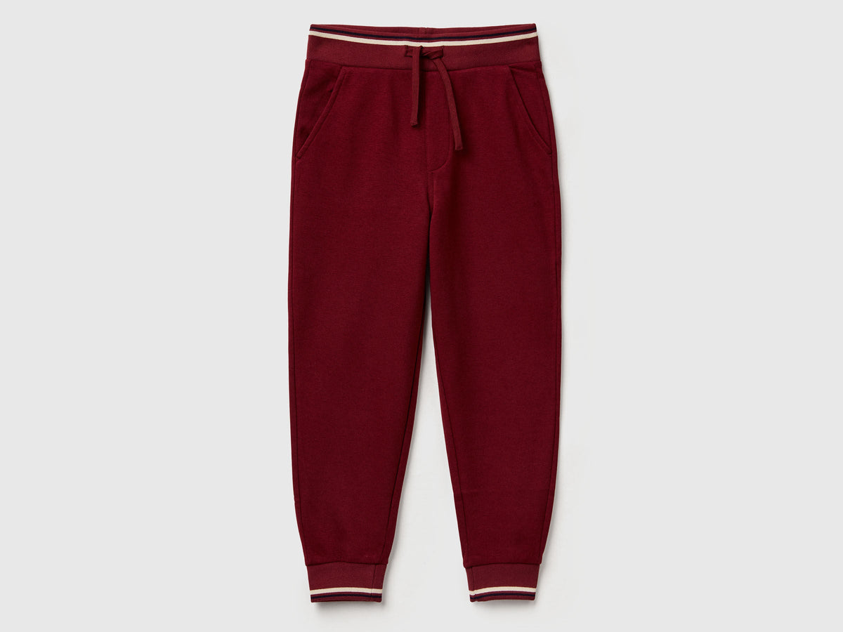 Benetton_Burgundy_Sweatpants with Straight Leg_32N4CF06E_129_01