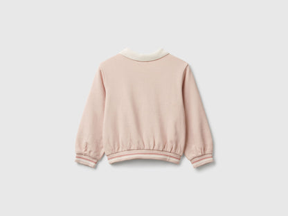 Benetton_Soft Pink_Sweatshirt with Collar_32N4G10KJ_12U_02