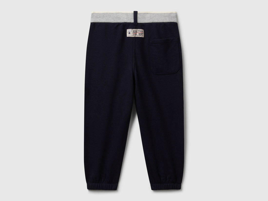 Benetton_Dark Blue_Sweatpants with Drawstring_32N4GF050_016_02