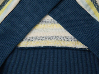 Benetton Yellow Boys Oversized Striped Sweatshirt SKU: 331PG10MJ_901 Image 03