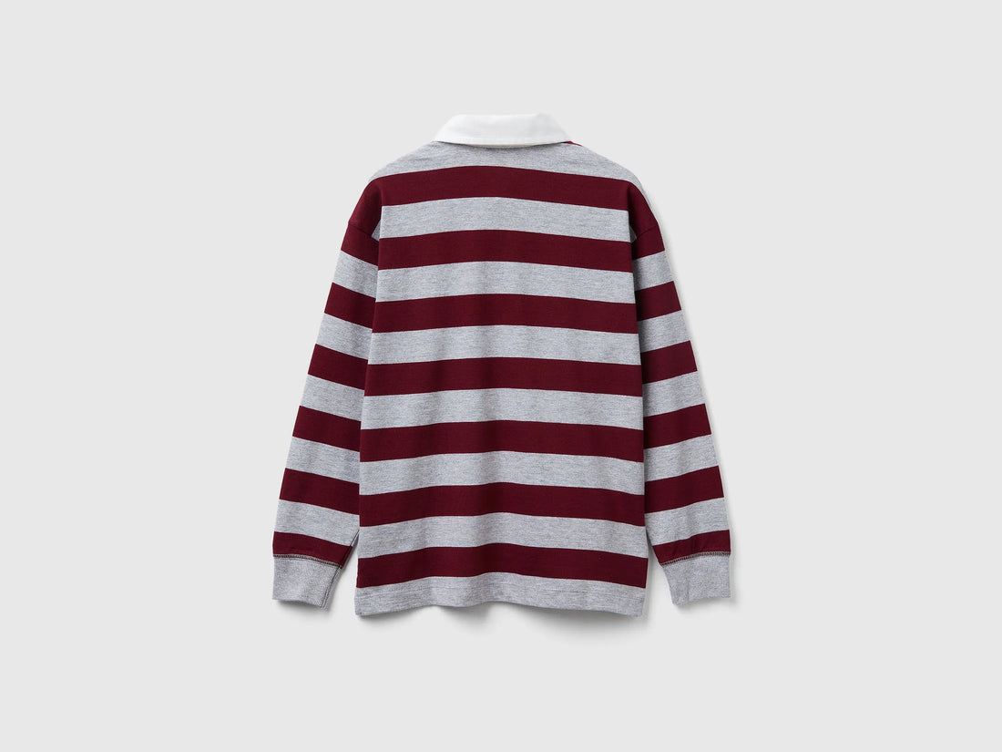 Benetton_Burgundy_Striped Cotton Polo_33CKC301X_901_02