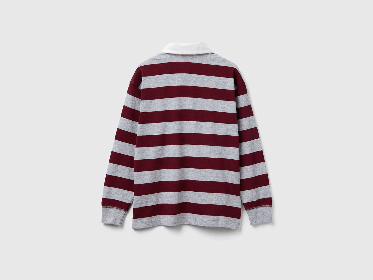Benetton_Burgundy_Striped Cotton Polo_33CKC301X_901_02