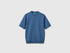Benetton Blue Men Jacquard T-Shirt SKU: 33T4U10CD_217 Image 01