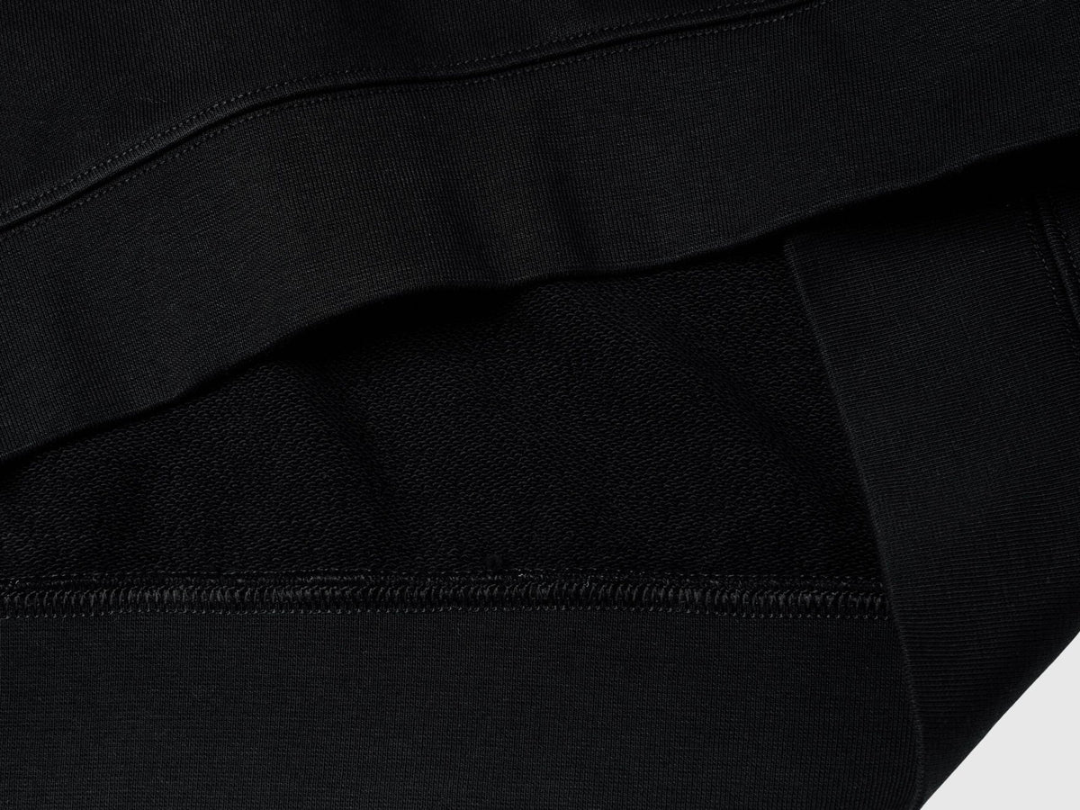 Benetton_Black_Sweatshirt with Logo Patch_342ZU1093_100_07