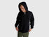 Benetton_Black_Zip-Up Hoodie in Cotton_342ZU500P_100_01