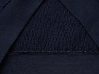 Benetton Dark Blue Men Hoodie with Logo Patch SKU: 342ZU500P_616 Image 03