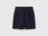 Benetton Dark Blue Men Bermudas in Cotton Sweat SKU: 342ZU900X_016 Image 01