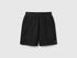 Benetton Black Men Bermudas in Cotton Sweat SKU: 342ZU900X_100 Image 01