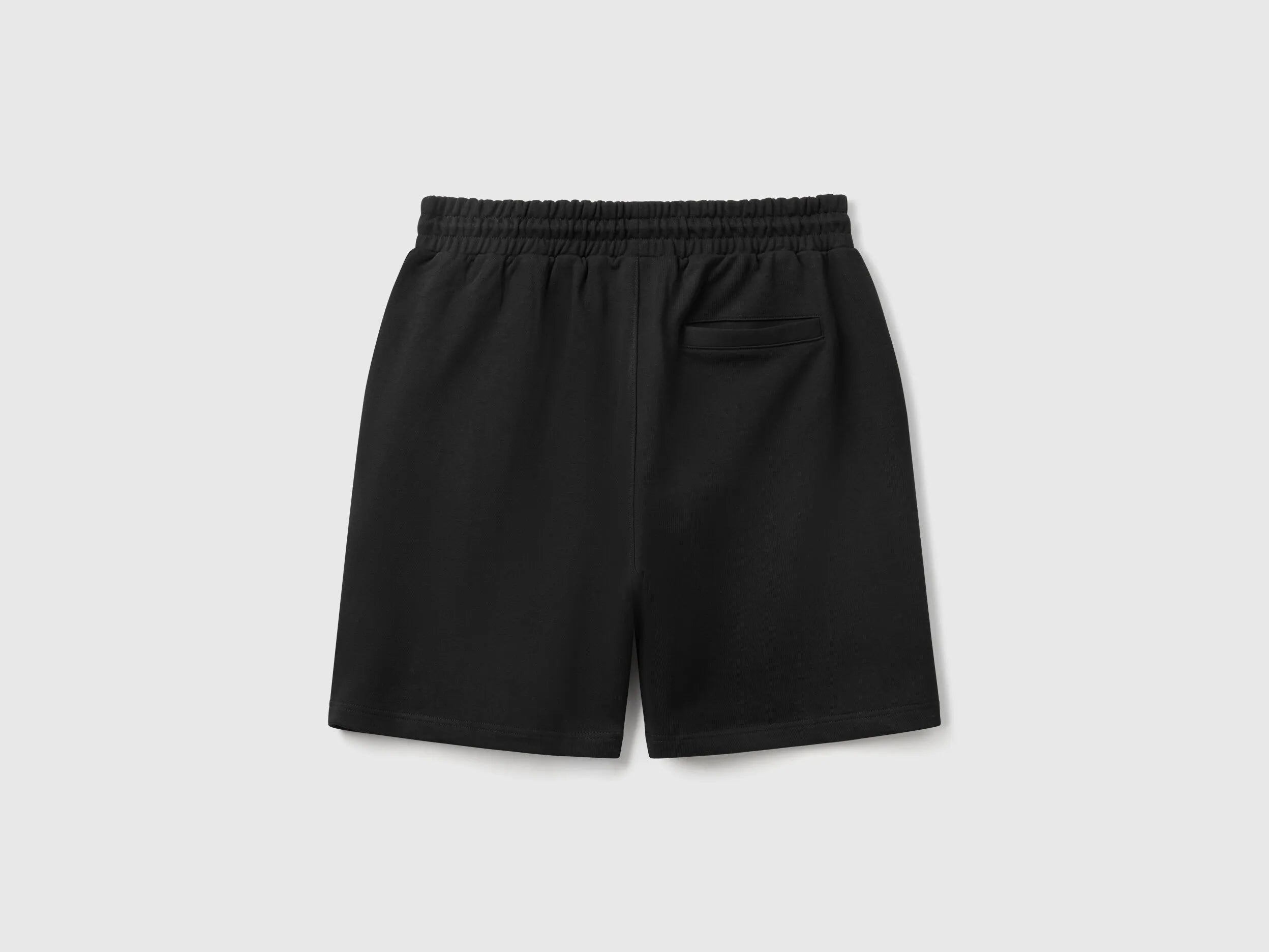 Benetton Black Men Bermudas in Cotton Sweat SKU: 342ZU900X_100 Image 02