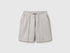 Benetton Light Gray Men Bermudas in Cotton Sweat SKU: 342ZU900X_501 Image 01