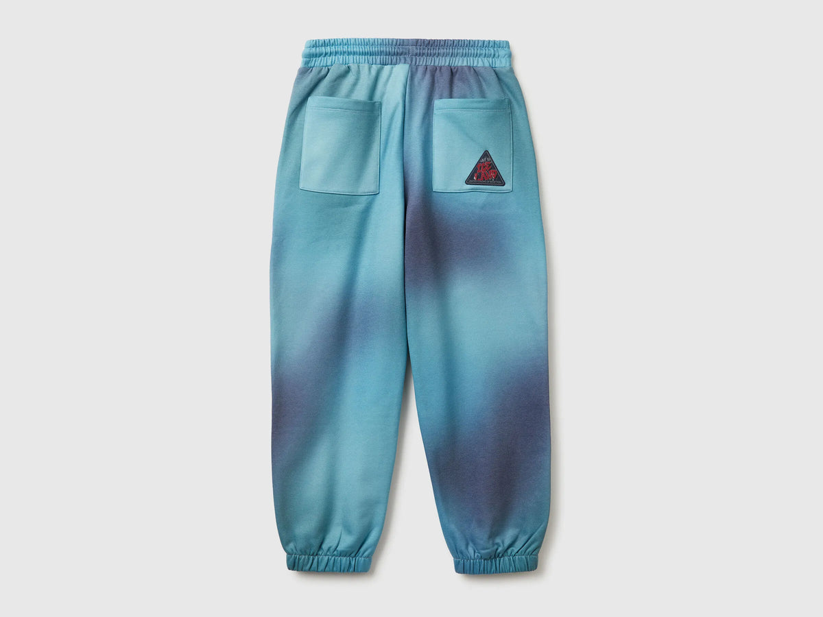 Benetton_Light Blue_Joggers with Shaded-Effect Print_34GSCF06U_70T_02