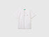 Benetton White Boys Linen Blend Henley T-Shirt SKU: 34I0C10T9_101 Image 01