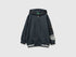 Benetton Dark Gray Boys Open Sweatshirt with Nylon Inserts SKU: 35JVC506A_10N Image 01
