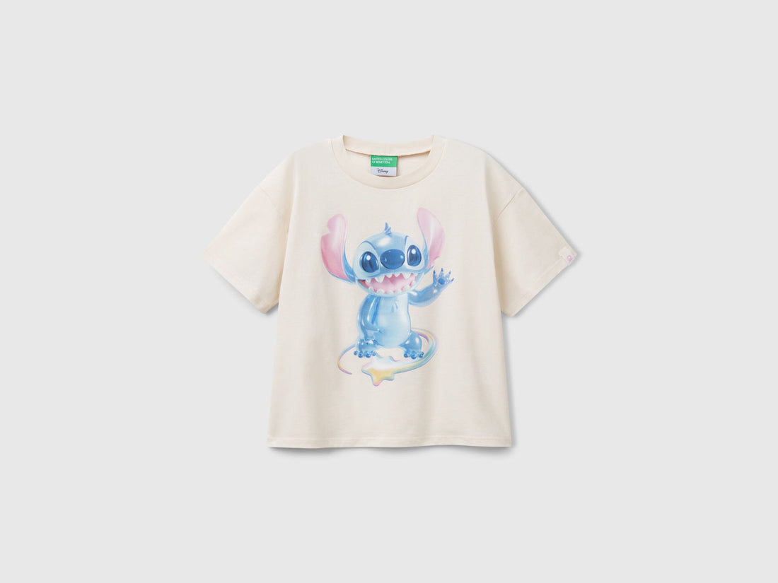 Benetton_Lilo &amp; Stitch ©Disney Boxy Fit T-Shirt_35RYC10MV_00V_01