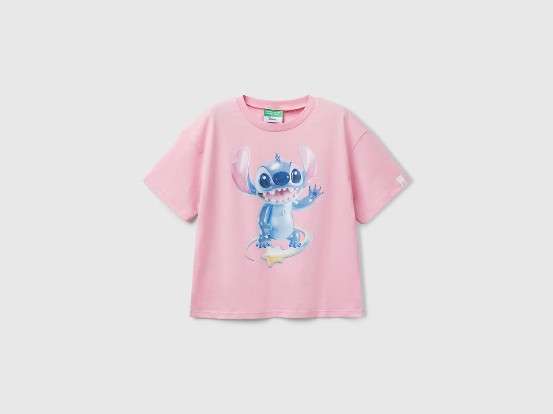 Benetton_Lilo &amp; Stitch Boxy Fit T-Shirt_35RYC10MV_09J_01