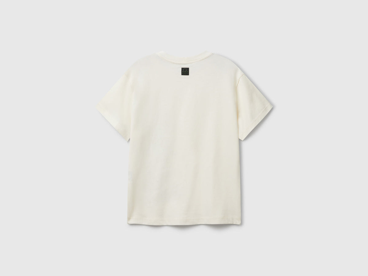Benetton_White T-Shirt with Front Print_35RYC10NC_0R2_02