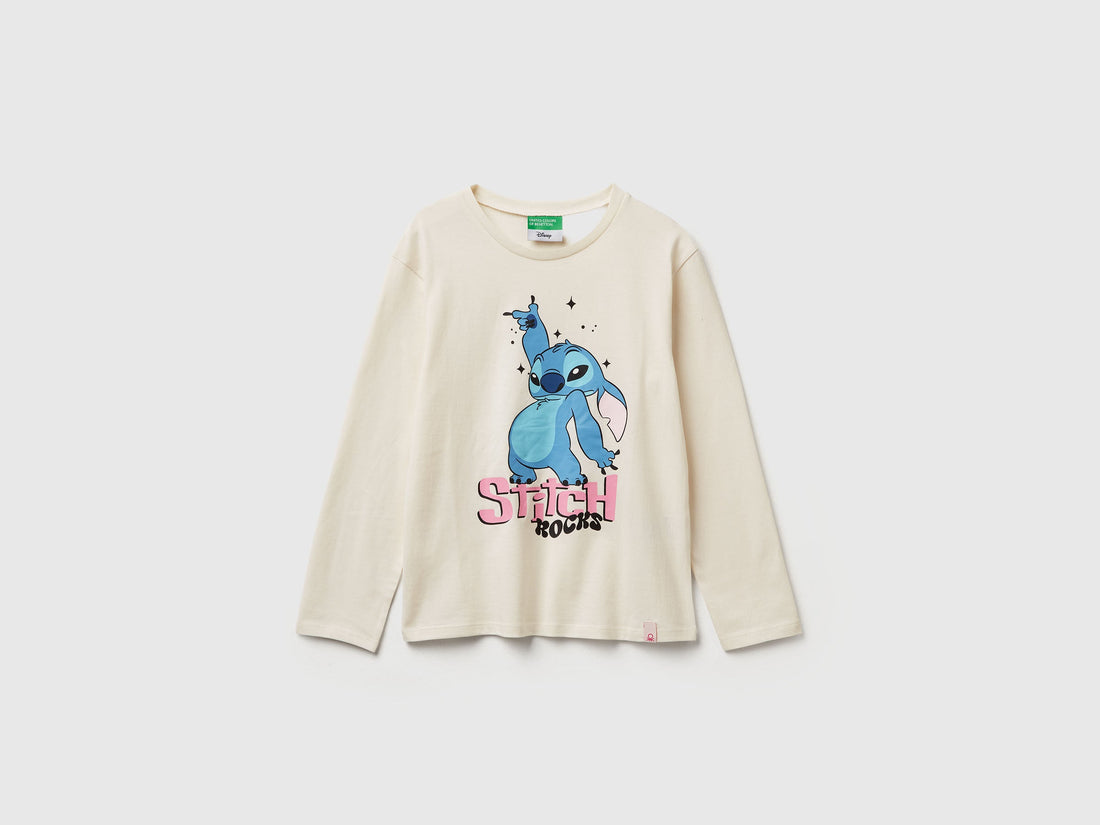 Benetton_Creamy White_Lilo &amp; Stitch ©Disney  T-Shirt_35RYC10Q7_0R2_01