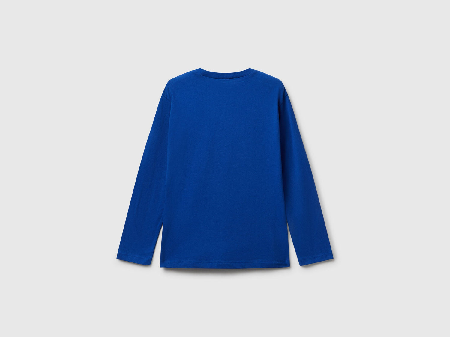 Benetton_Bright Blue_Cotton T-Shirt with Print_35RYC10QQ_19R_02