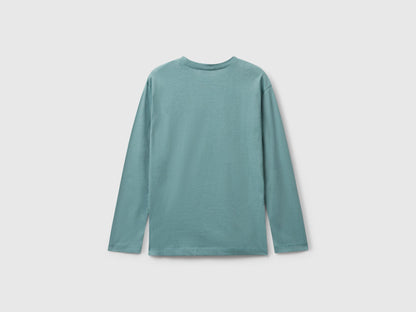 Benetton_Sky Blue_Cotton T-Shirt with Print_35RYC10QQ_33K_02