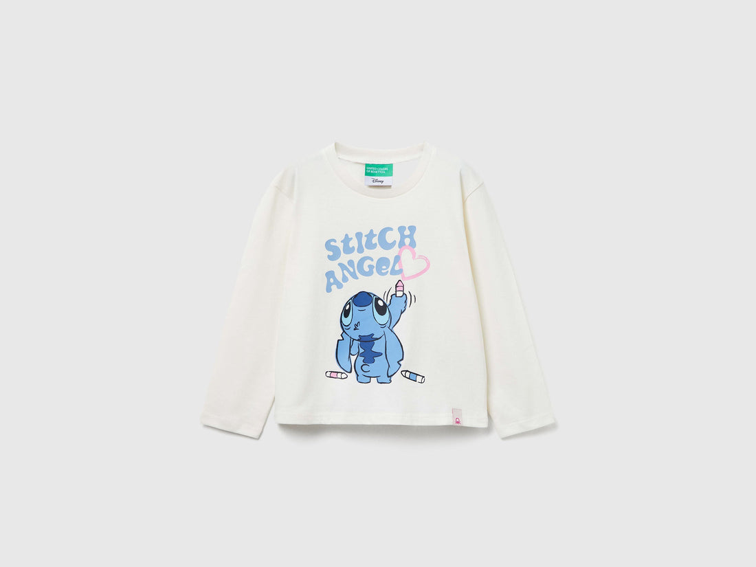 Benetton_White_Lilo &amp; Stitch ©Disney T-Shirt_35RYG10KC_901_01