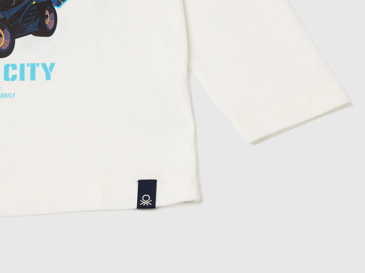 Benetton_Creamy White_T-Shirt Featuring Batwheels ©&amp;ª Dc and Wbei_35RYG10KE_074_03