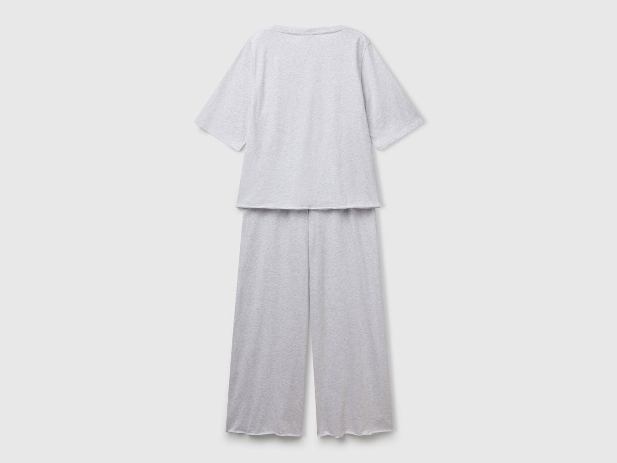 Benetton_Loose-Fitting Pyjamas in Pure Cotton_35VB3P03P_506_05