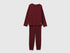 Benetton_Burgundy_Pyjamas in Pure Cotton_35VB3P048_129_01