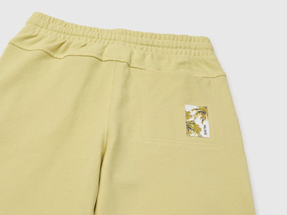 Benetton Yellow Boys Soft Bermuda Shorts SKU: 35ZNC903U_228 Image 03