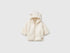 Benetton Creamy White New Born Teddy Bear-Effect Sweatshirt SKU: 36BTA501T_0R2 Image 01