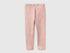 Benetton Soft Pink Girls Patterned Leggings in Stretch Cotton SKU: 36MSGF05L_902 Image 01