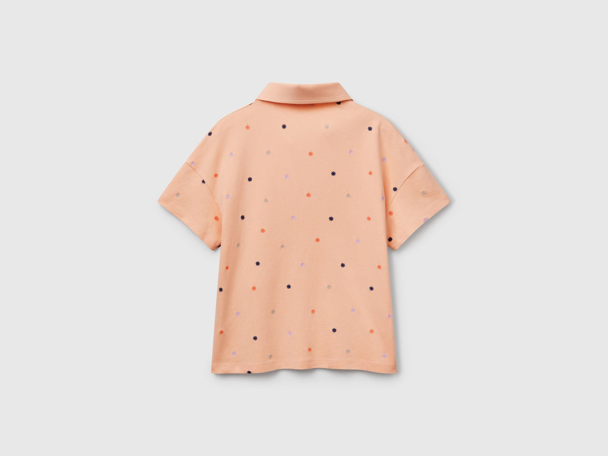 Benetton_Polo with Flower Embroidery_36QJD300X_65H_05