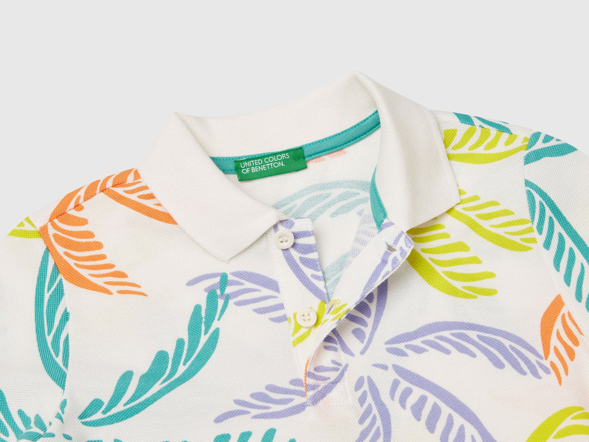 Benetton_White Polo with Tropical Print_36Y4G300Y_75E_03
